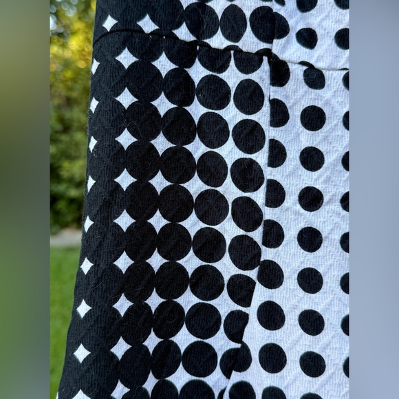 PECK & PECK Black and White Polka Dot Sheath Dress Size 14 - Picture 5 of 8